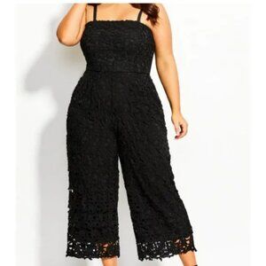 Brand New with Tags Black Crochet Jumpsuit